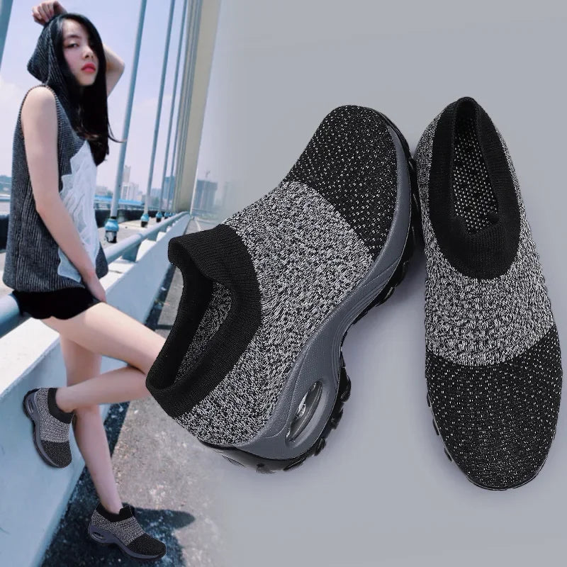Women’s Orthopedic Sneakers – Versatile Platform Casual Tennis Shoes, Non-Slip & Wear-Resistant