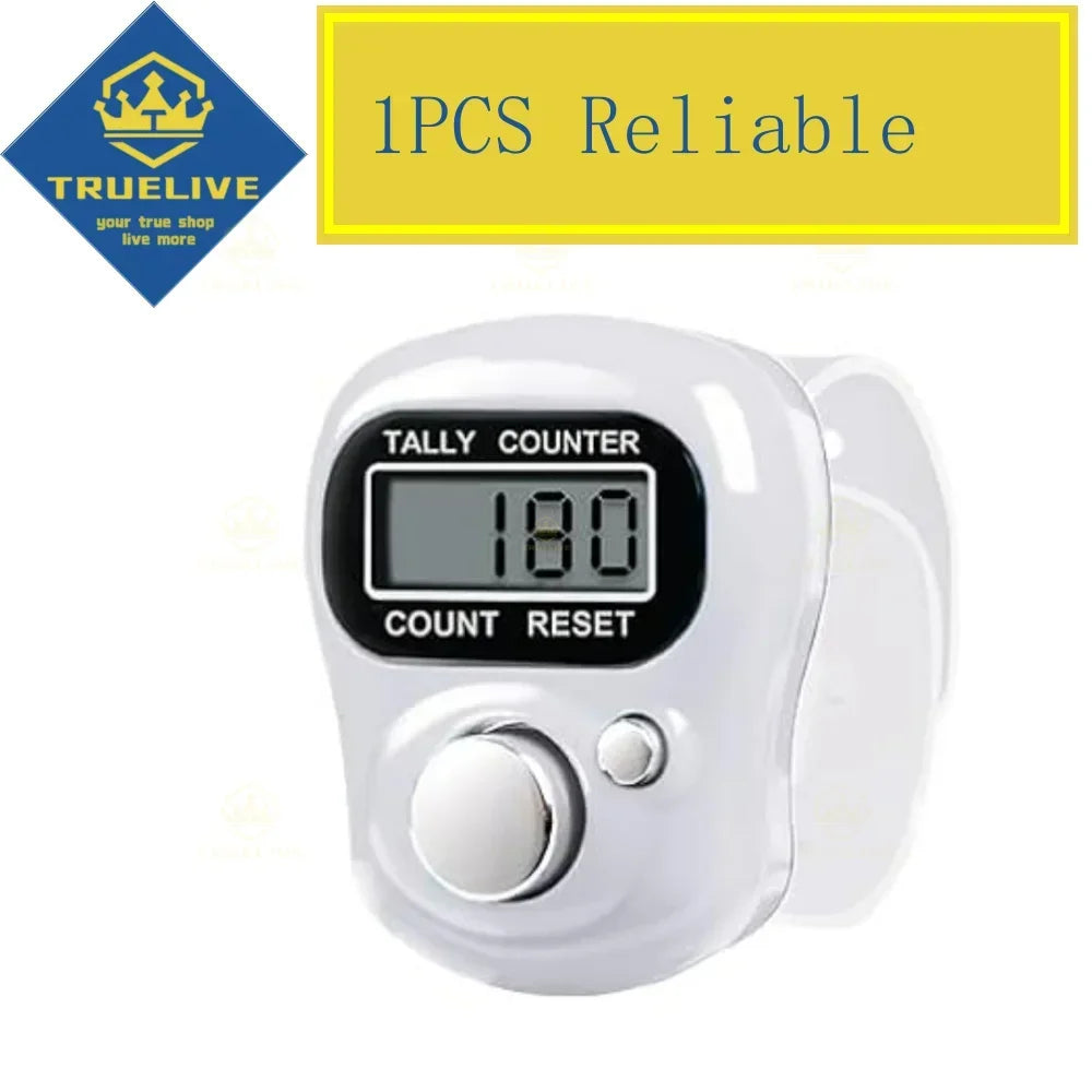 1/3/5PCS Mini Digital Finger Counter – Electronic Tally Clicker Ring for Knitting, Rows, Stroke & More
