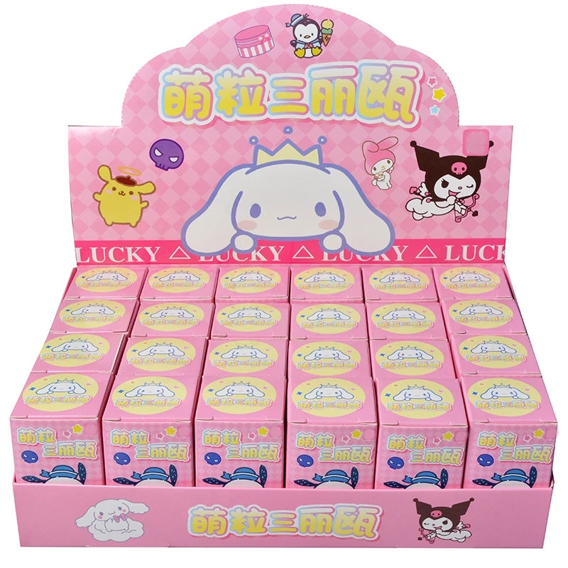 24pcs Sanrio Blind Box Keychains — Kuromi & Melody Cute Anime Character Mystery Surprise for Kids’ Gifts & Decorations