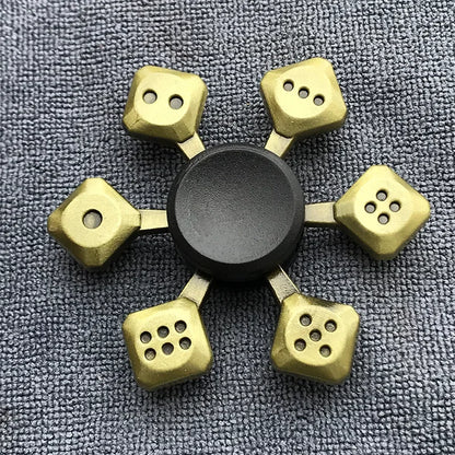 Bronze Metal Alloy Fidget Spinner R188 – Silent Hand Gyro Stress Relief Toy for Kids & Adults