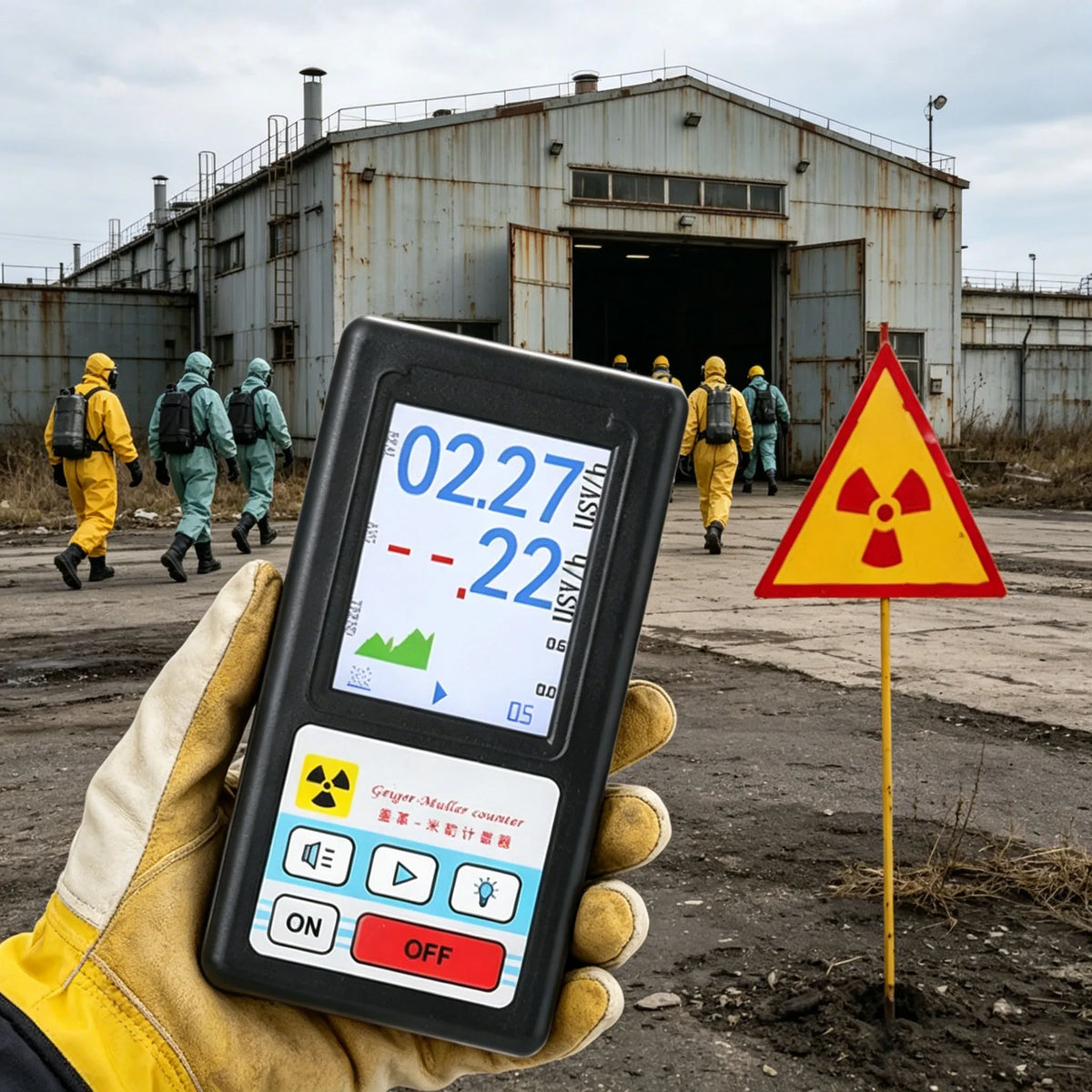 BR-6 Geiger Counter Personal Dosimeter - LCD X-Ray, Beta & Gamma Radiation Detector for Radioactive Testing