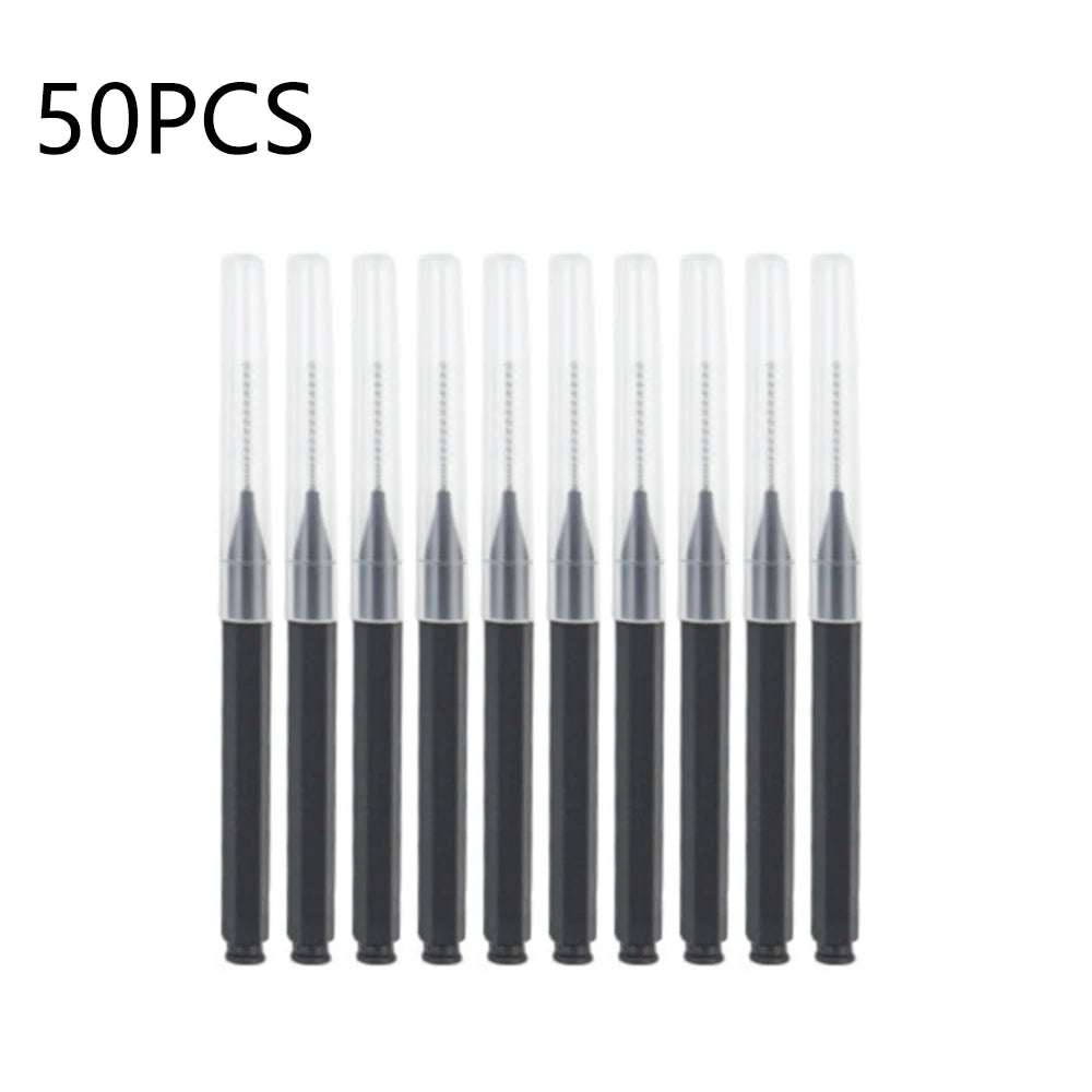 10/20/50PCS Mini Eyebrow & Lash Brushes – Disposable Bendable Brow Perm & Micro Eyelash Applicator Tools