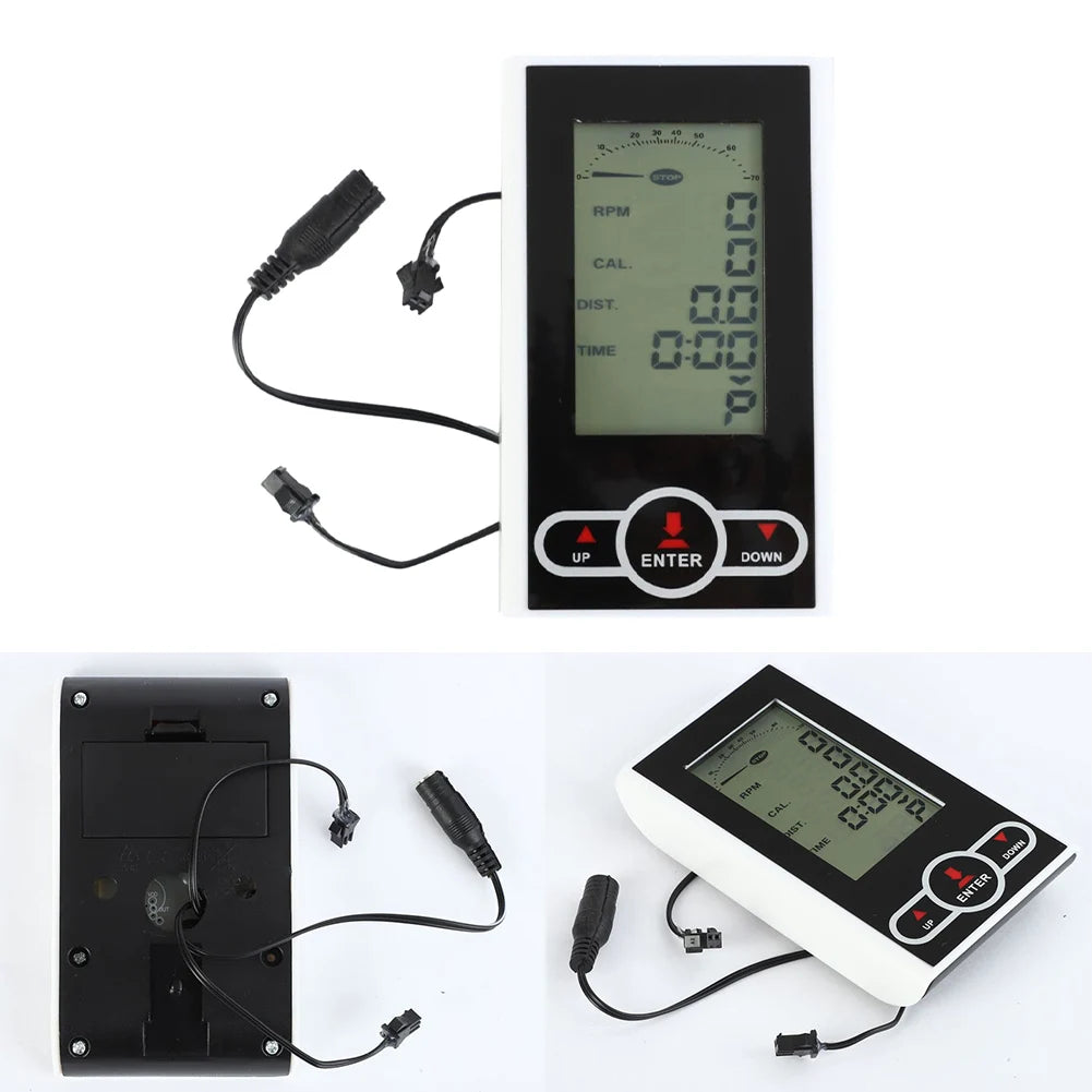 Exercise Bike Monitor Speedometer – Stationary Bike Elliptical Trainer Display, Computer Display Counters & Speed Parts