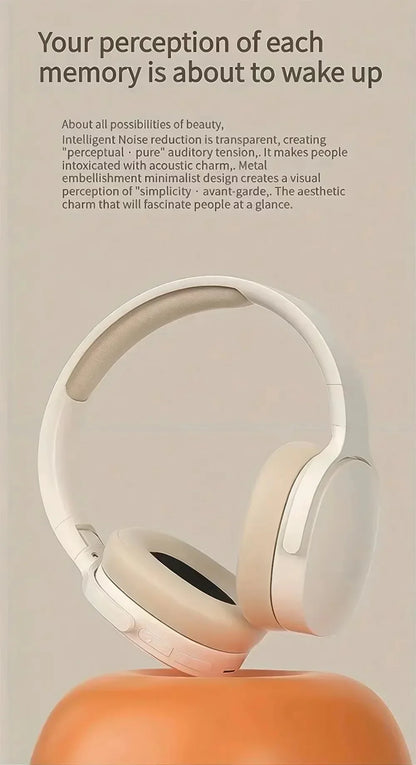 New Wireless Bluetooth Over-Ear Headphones – HiFi Stereo Headset with Mic, TF/AUX Music Player & Sports Earphones