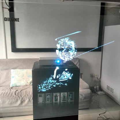 3D Holographic Projection Film - Self-Adhesive PVC Window Display Film