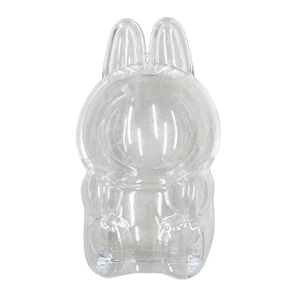 17cm Labubu Transparent Protective Cover - Monster Toy & Elf Doll Storage Display Box