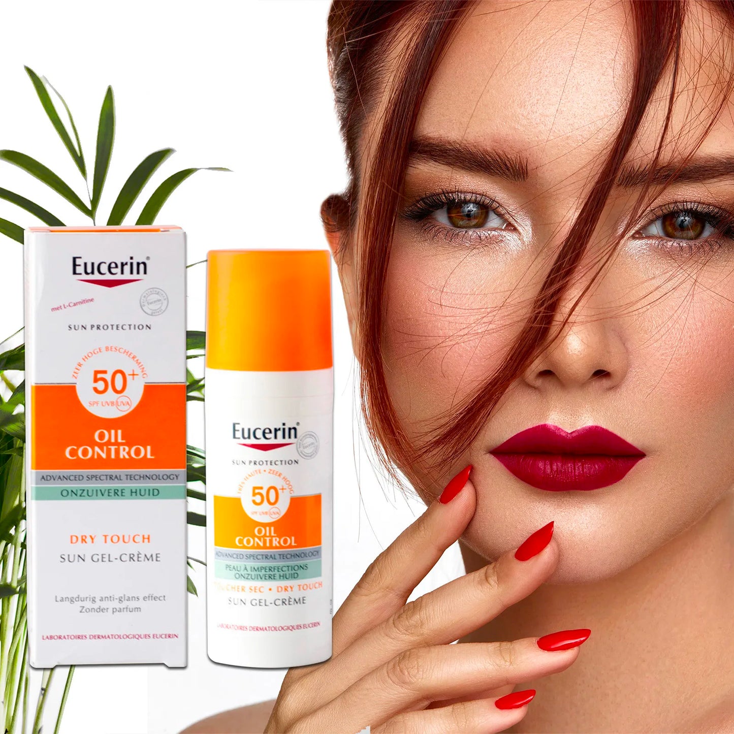 Eucerin Sun Age Defense SPF 50 Face Sunscreen Lotion – Hypoallergenic & Fragrance-Free with Hyaluronic Acid, 50ml