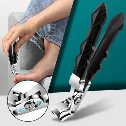 Anti-Splash Nail Clippers – Large Thick Hard Diagonal Pliers for Household Manicure and Nail Care