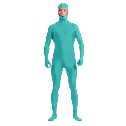 Full Body Zentai Suit for Men – Halloween Second Skin Tight Spandex Nylon Bodysuit Cosplay Costume