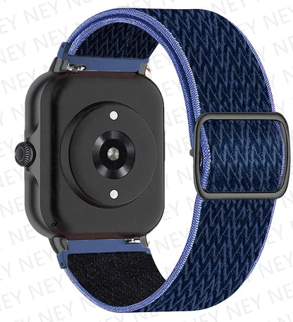 Nylon Elastic Watch Band for Amazfit GTS/GTR 4-3-2, Stratos & Bip Series – Bohemian Shiny Adjustable 20mm/22mm Strap
