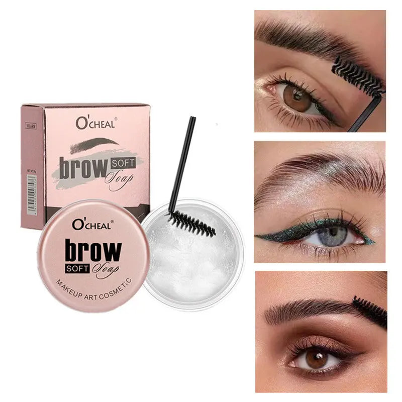 Waterproof 3D Eyebrow Styling Cream – Quick-Drying Natural Brow Pomade, Sculpting Gel Wax for Eyebrow Setting