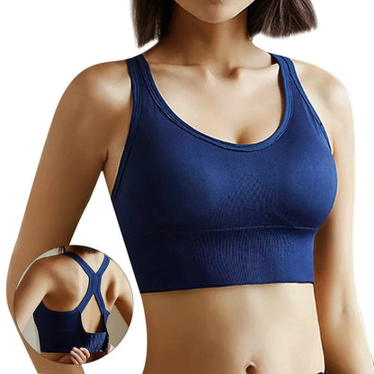 Women’s Gym Tank Top — Corset Sports Bra Push-Up Crop Top | Breathable Fitness & Running Athletic Wear