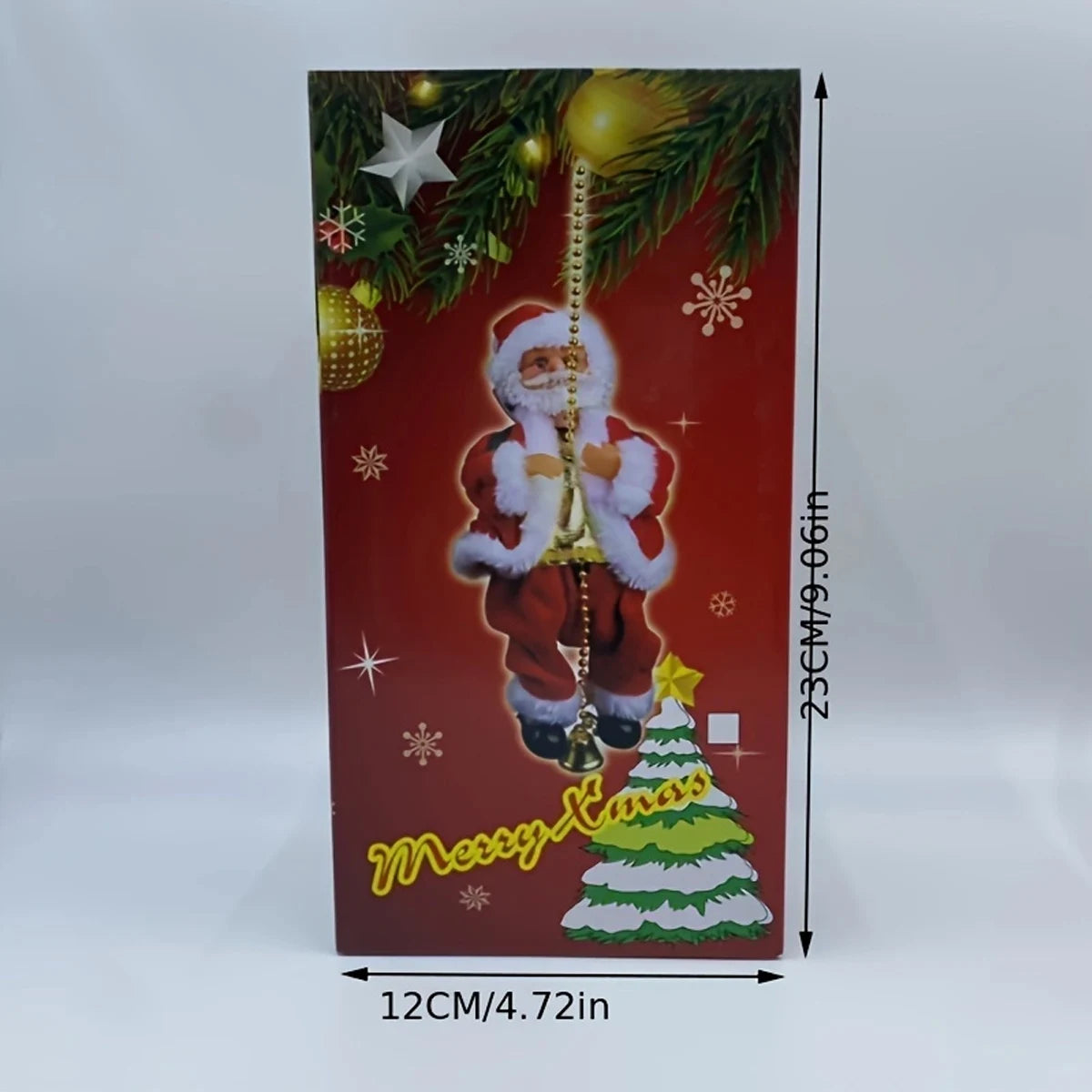 Christmas Climbing Beads Rope with Santa Claus Doll – Holiday Ornament for Party, Event & Gift Decorations
