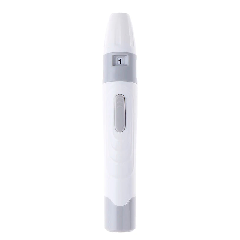 Lancet Pen Lancing Device for Diabetics – Adjustable Depth Blood Sampling Tool for Safe and Easy Glucose Testing