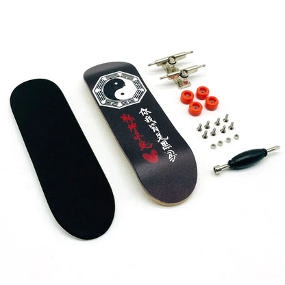 Creative Mini Finger Skateboard – Colorful Maple Fingerboard with Double Rocker, Sport Bearings & Palm Slide Board