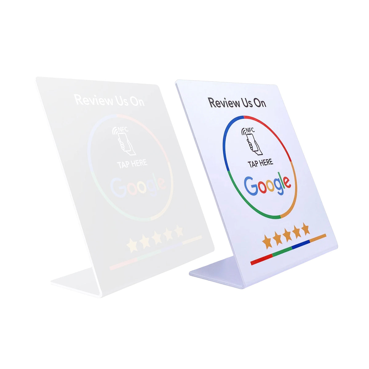 13.56MHz NFC Google Review Card - Programmable Standing Display for Business Reviews