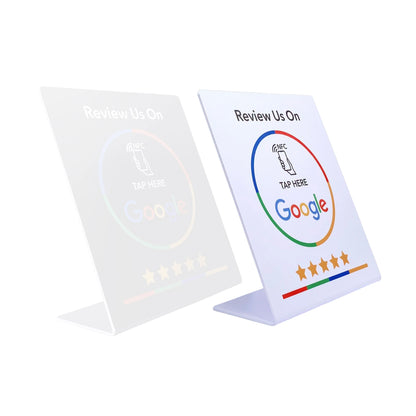 13.56MHz NFC Google Review Card - Programmable Standing Display for Business Reviews