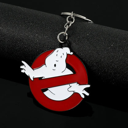 Ghostbusters Red Death Squads Keychain - Unisex Anime-Inspired Keyring Jewelry Accessory for Men and Women