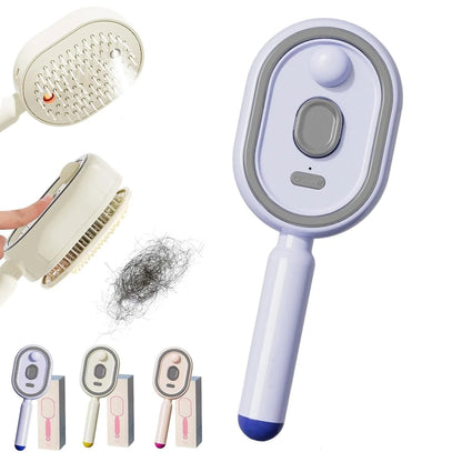 Electric Steam Hair Comb with Spray Massage - Anti-Frizz & Anti-Static Hair Styling Brush