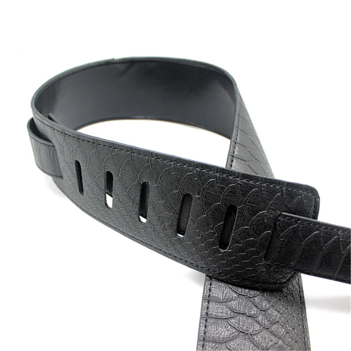 Vintage 2.5 Inch Guitar Strap - Adjustable Soft Embroidered Belt for Classical & Bass Guitars, Music Accessories