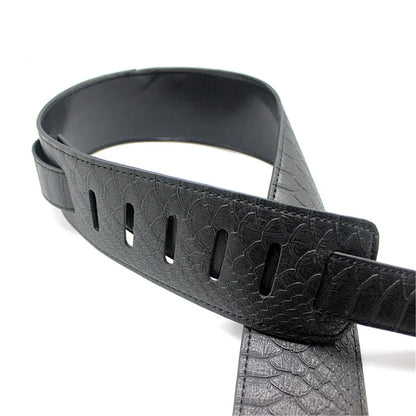 Vintage 2.5 Inch Guitar Strap - Adjustable Soft Embroidered Belt for Classical & Bass Guitars, Music Accessories
