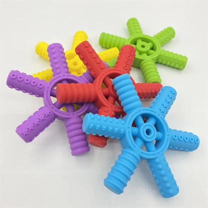 BPA-Free Silicone Baby Teether – Cartoon Sensory Chew Pendant Necklace for Newborns, Autism & ADHD Teething Care