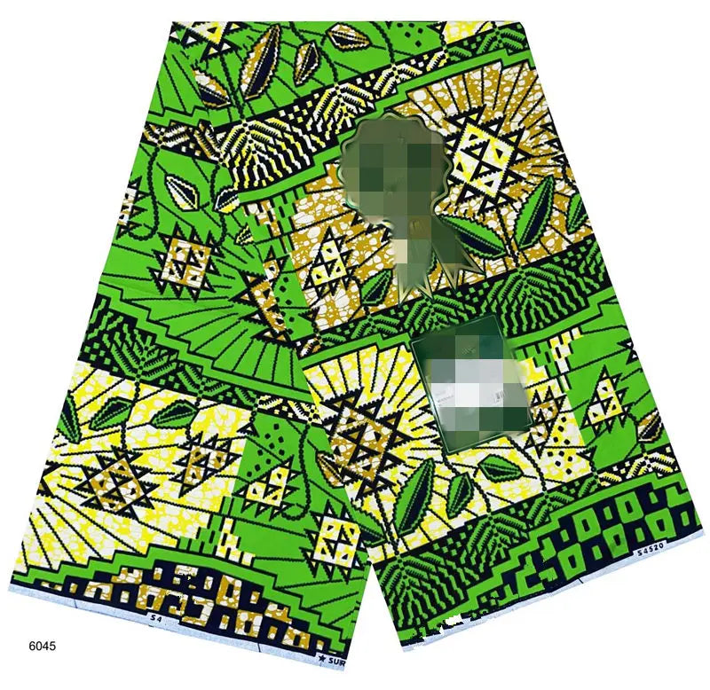 African Real Wax Print Fabric 100% Cotton - Ghana Style Ankara Pagne Nigeria Wax Tissu Soft Printed Fabric