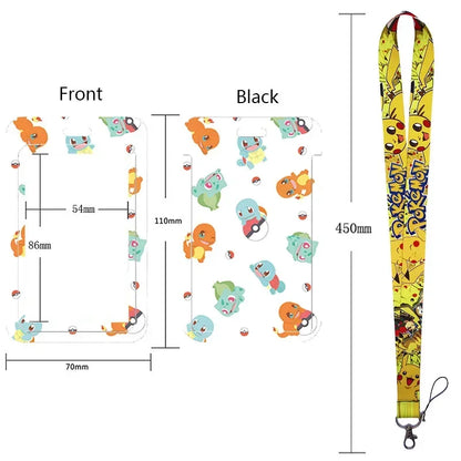 Pikachu Neck Strap Lanyard for Keys – ID Badge Holder, Keychain, Key Rings, Fashion Accessory Gift
