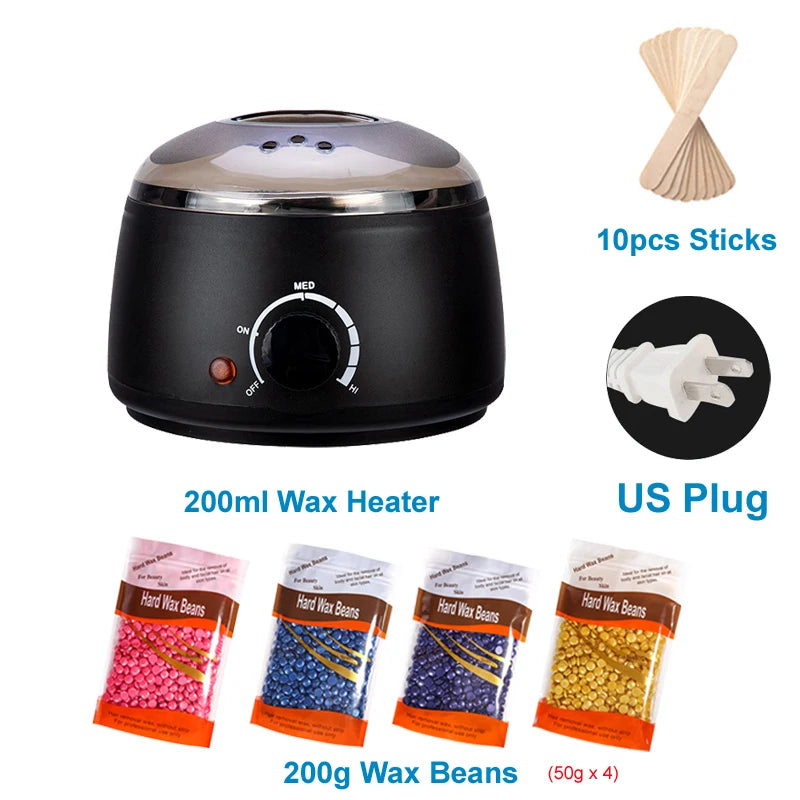 200/500ml Electric Wax Heater – Hot Paraffin Pot for Hair Removal & Waxing
