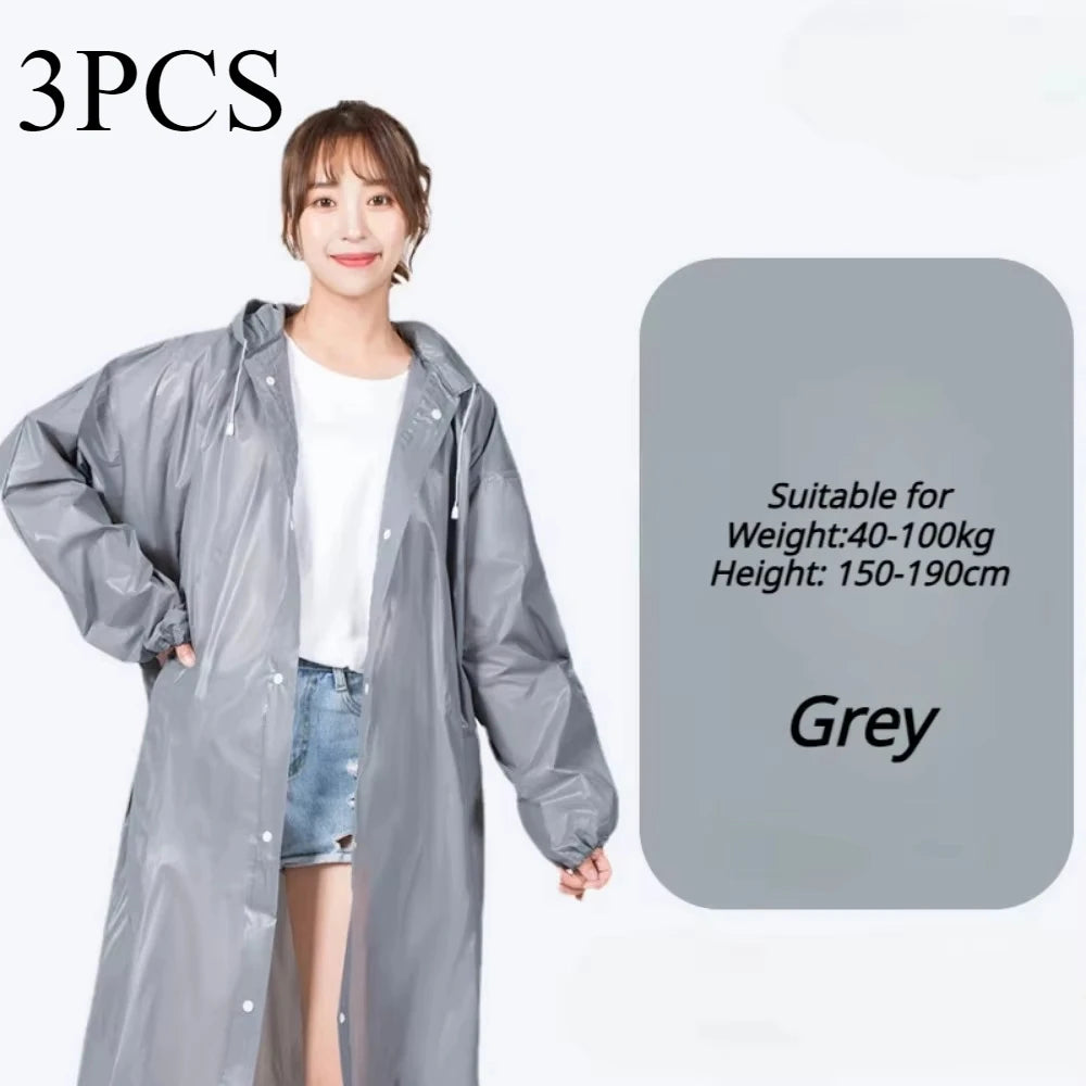 Waterproof Adult Raincoat – Lightweight, Portable, Reusable Poncho for Travel, Outdoor & Fashion Rainwear
