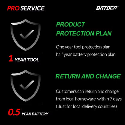 BATOCA 12V Cordless Dual Action Car Polisher — Wireless Electric Polishing Machine with Adjustable Power Tools