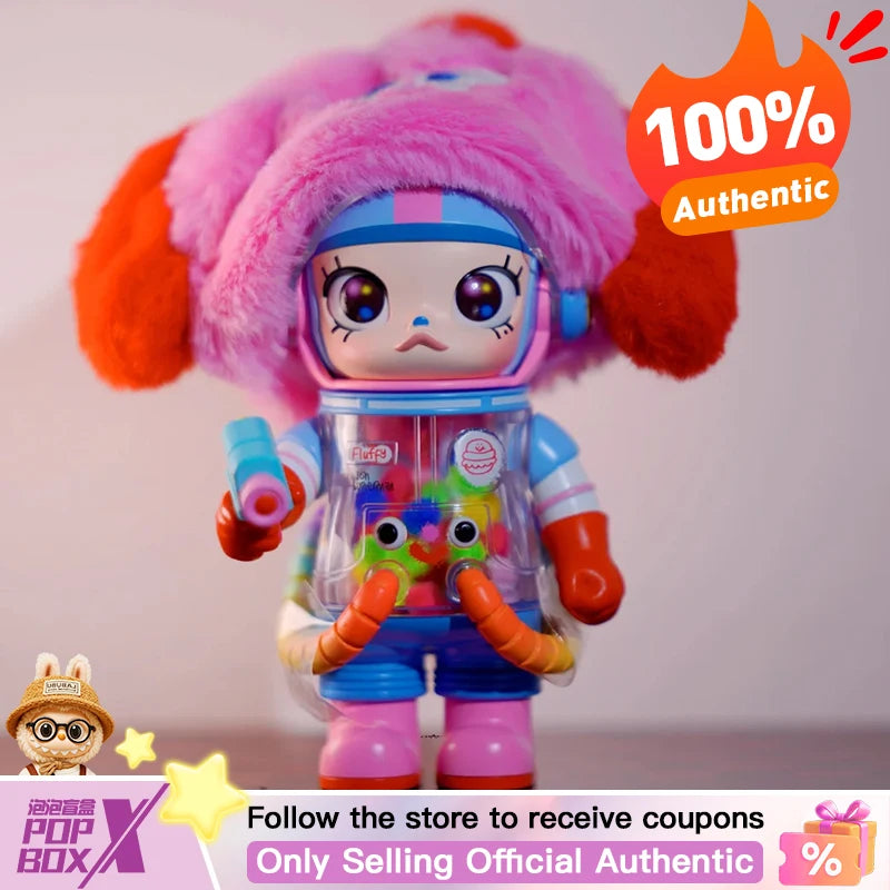 Popmart Mega Space Molly 100% Anniversary Series — 4th Gen Blind Box Collectible Action Figure Toy, Mystery Gift Model