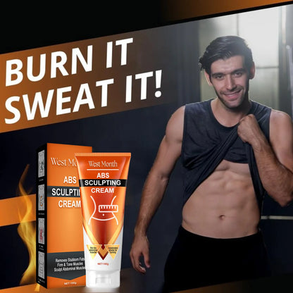 Abdominal Muscle Firming Cream - Warming Massage Cream for Belly Care, Muscle Sculpting & Fitness Routines