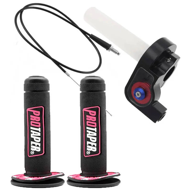 22mm Quick Twist Gas Throttle Grip Set – 1.2m Throttle Cable for Honda, Yamaha, Kawasaki, Suzuki, KTM, ATV