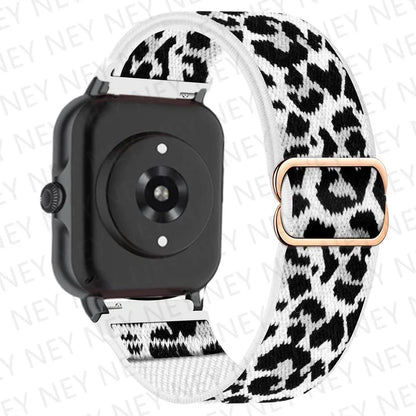 Nylon Elastic Watch Band for Amazfit GTS/GTR 4-3-2, Stratos & Bip Series – Bohemian Shiny Adjustable 20mm/22mm Strap
