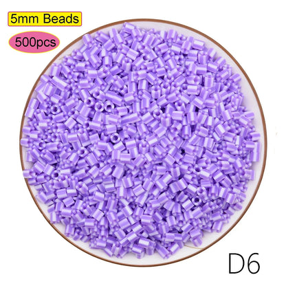 5mm Fuse Beads for Kids – Animal & Creative DIY Perler Hama Beads, Educational Pixel Puzzle, Iron Pegboard Mosaic Pattern Toy