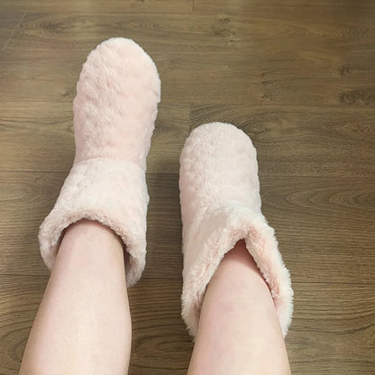 Thick Thermal Winter Socks — Plus Velvet Anti-Slip Home Slipper Socks for Men & Women, Warm Christmas Footwear