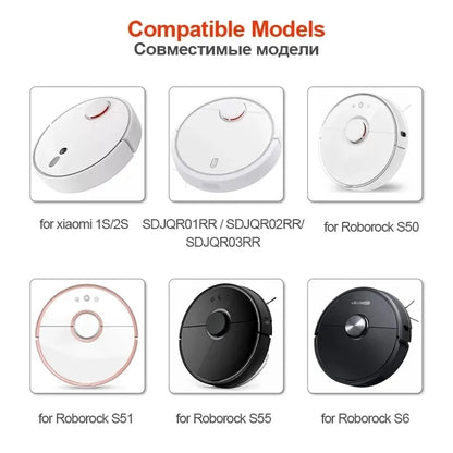 Main Side Brush for Xiaomi Mi Robot Vacuum Cleaners - Compatible with SDJQR01RR, SDJQR02RR, SDJQR03RR, Roboeock E3, S4, S4 Max, S5 - Replacement Accessory
