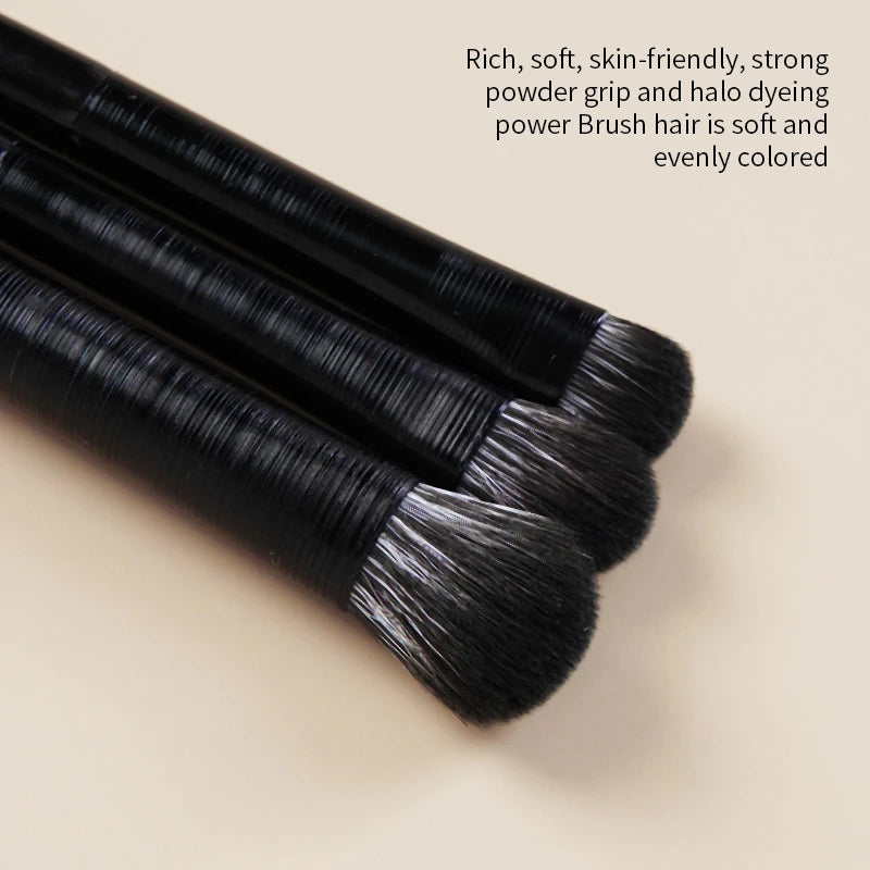 Natural Eye Makeup Brushes Set - Eyeshadow, Eyebrow, Contour, and Eyeliner Brushes for Women, Blending & Detail Tools