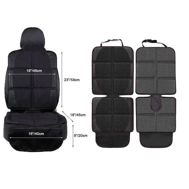 Tesla Model 3 Y Car Seat Cover Protector: Back Seat Cushion for Kids and Babies - Oxford PU Leather Protective Mat, Essential Accessories