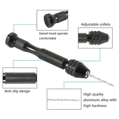36Pcs Micro Hand Drill Bits Set – Mini Twist Drill Bits for PCB, Jewelry, Wood Craft & DIY Rotary Tool Accessories