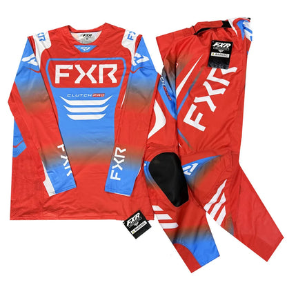 FXR 2025 PODIUM/CLUTCH PRO Gear Set – Dirt Bike Motocross Jersey & Pants Combo for Off-Road Riding