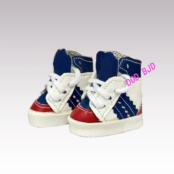 Labubu Doll Sneakers (4x1.8cm) - Shoes for 17cm Macaron Plush, 15cm EXO Cotton, & 1/6 BJD Dolls Accessories