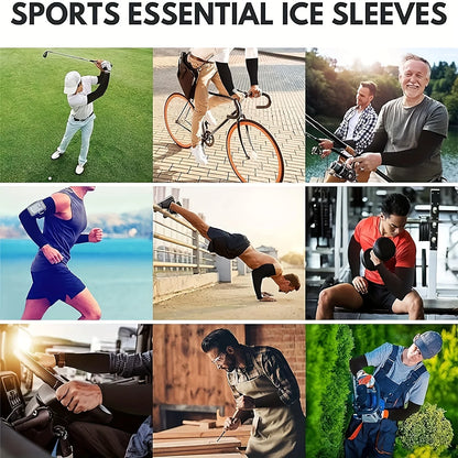 3 Pairs Unisex Sun Protection Arm Sleeves — Breathable Cooling Covers for Outdoor Activities, Cycling, Running & Mountaineering