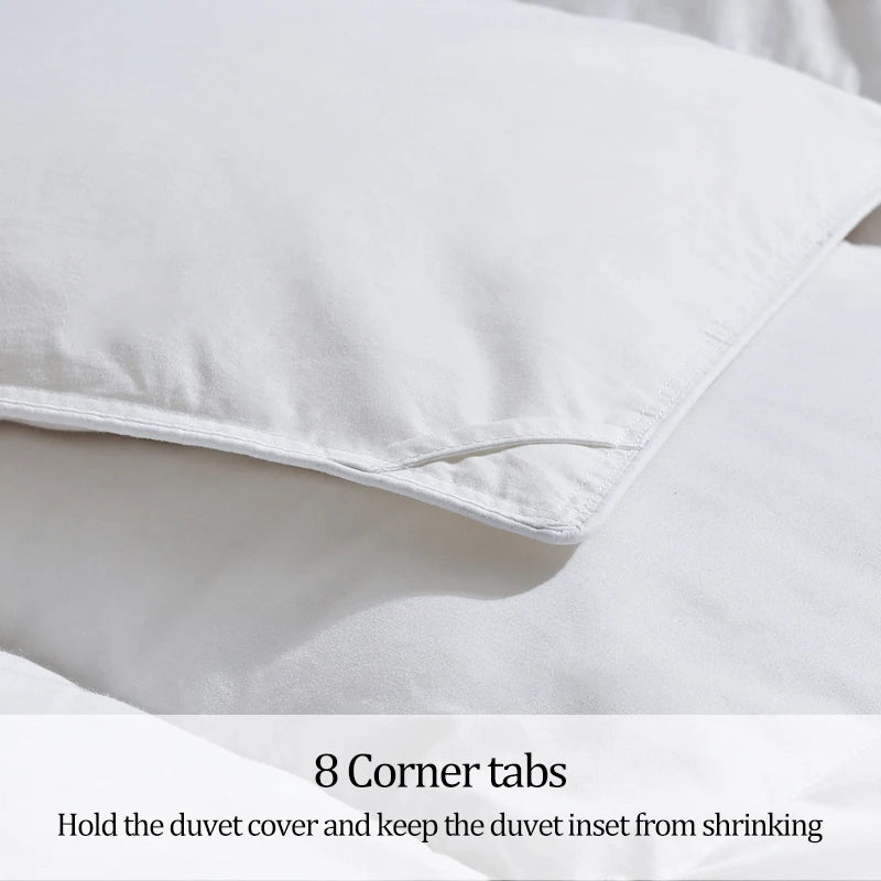 Peter Khanun Winter Duvet Comforter – Thick, Washable Microfiber Bedding with Corner Tabs, Small, Queen & King Size