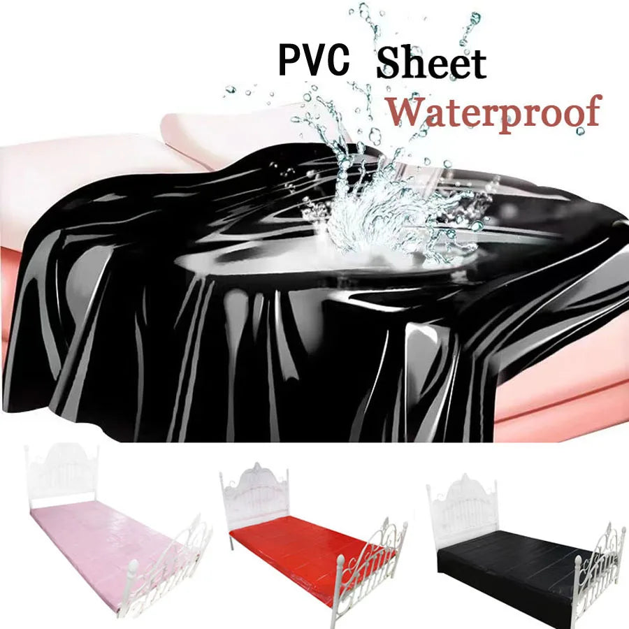 Waterproof PVC Bed Flat Sheet Mattress Cover – Urine & Oil Proof Spa Pad for Queen King Adult Massage Mat Cushion