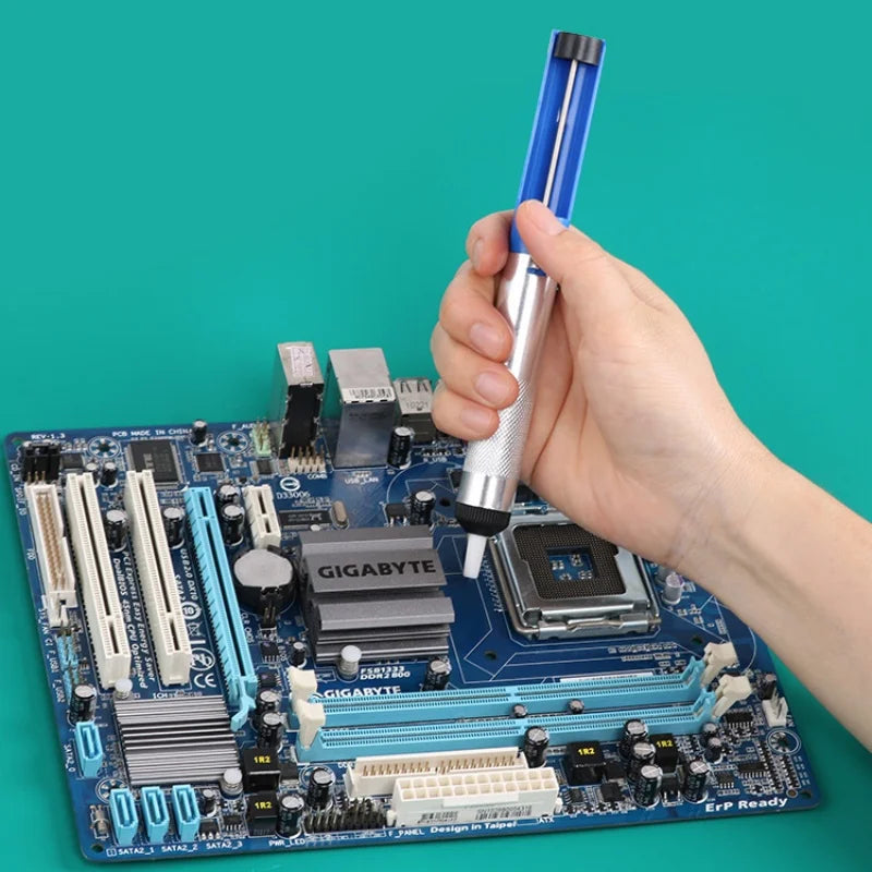 Aluminum Desoldering Pump Tool - Solder Sucker Vacuum Tin Removal Gun for Electronics Repair