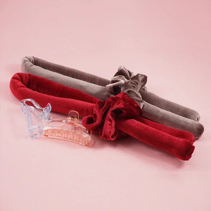 Heatless Curls Hair Accessories - Flexi Rods Curler Curling Iron - Magic Foam Rollers for Beauty Curly Hairstyles