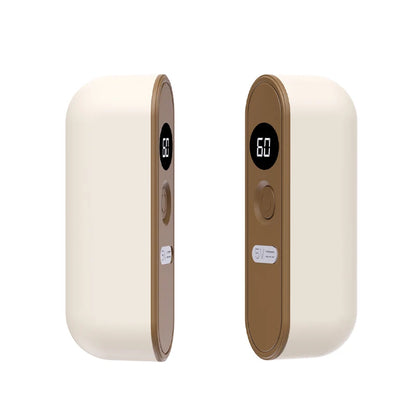 Magnetic Split Hand Warmers – Dual Electric Pocket Heaters with LCD Temperature Display and Independent Heating Controls