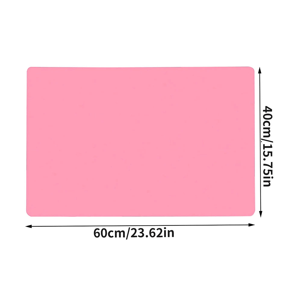 Silicone Table Protector Placemat 40x60cm – Heat Resistant, Waterproof, Non-Slip Mat for Kids Crafts & Kitchen Counter